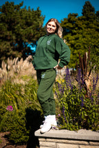 MT Forest Green Pants ~ Embroidered