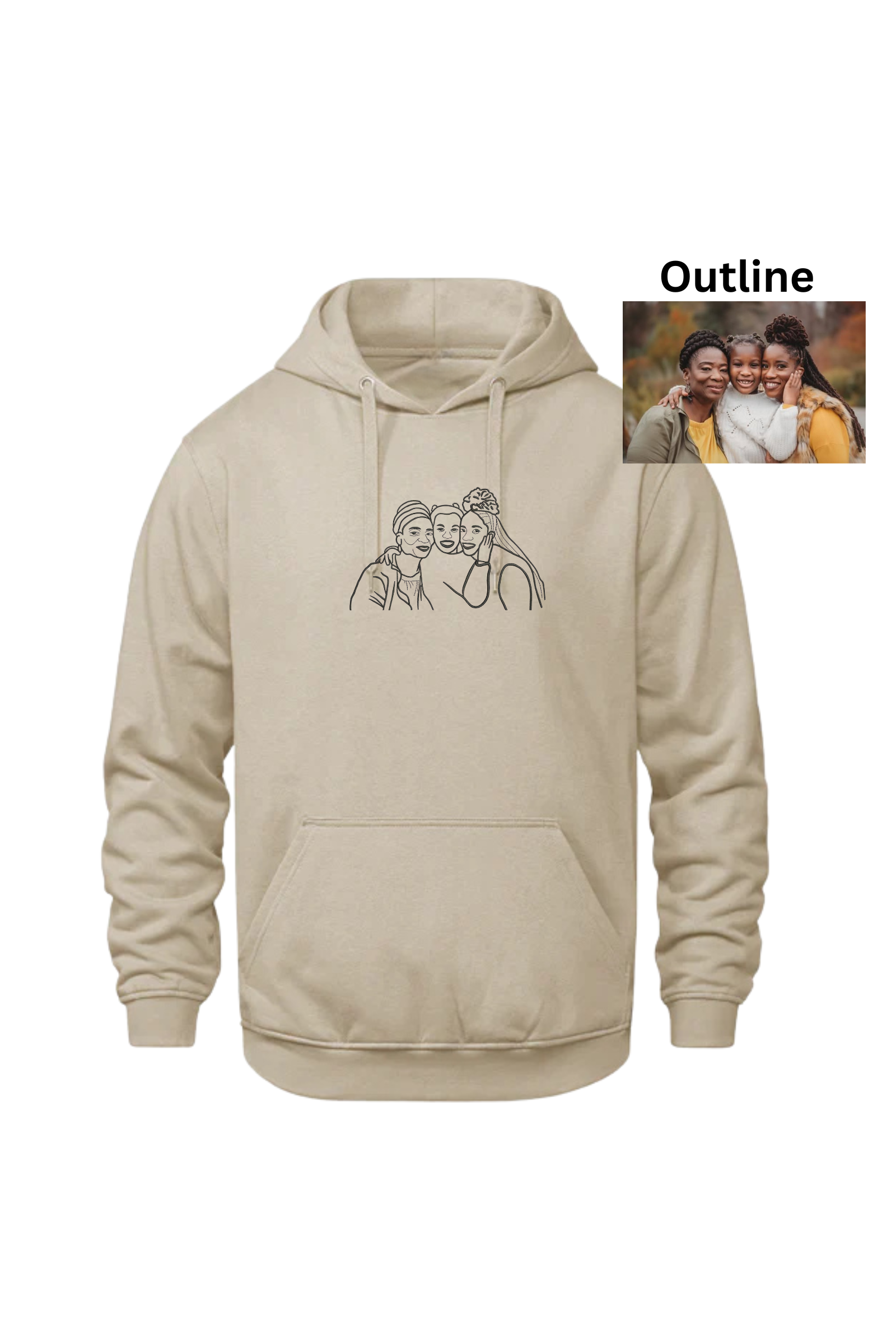 Photo Outline ~ Embroidered